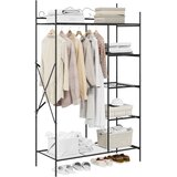 Otvoreni ormar s policom Crna 104,5 x 45 x 172 cm Čelik | shoptok.hr