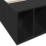  Okvir za krevet crni 75 x 190 cm od konstruiranog drva | shoptok.hr