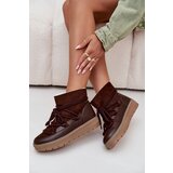 Boto Women's Snow Boots With Laces Chocolate Rebekah | Shoptok.si