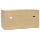  Gnezdi&amp;scaron;če za koko&amp;scaron;i s 3 predelki 72x33x38 cm trdna borovina, (20767485) Slike