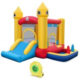 Costway Napihljiv grad s toboganom 306 x 288 x 239 cm, (5000007157) | Shoptok.si