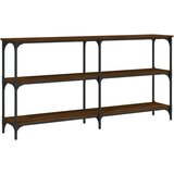  Konzolni stol boja smeđeg hrasta 150x29x75 cm konstruirano drvo | shoptok.hr
