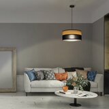 visilica na lanku ALBA 1xE27/15W/230V prečnik 45 cm crna/braon | Eponuda.com