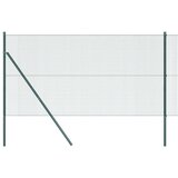 vidaXL Ogrodje s stebri Zelena 1.2 x 50 m Jeklo, (5000096771) | Shoptok.si