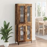 vidaXL Highboard Zidne Staro drvo 69,5 x 34 x 180 cm Konstruirano drvo | shoptok.hr