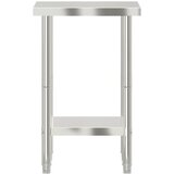  Kuhinjski radni stol 55x55x85 cm od nehrđajućeg čelika | shoptok.hr