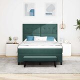  s opruga kutije Tamnozelena 200 x 140 cm Baršun | shoptok.hr