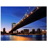  Tapeta - Manhattan Bridge illuminated at night 400x309 | shoptok.hr