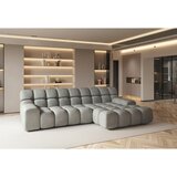 Welnova SEDEŽNA GARNITURA, tkanina srebrne barve | Shoptok.si