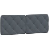Maison Chic posteljno vzglavje - vzglavna omarica - vzglavna stranica temno siva 120 cm žamet, (21703968) | Shoptok.si