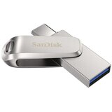 Sandisk USB C & USB DISK 32GB Ultra Dual LUXE, 3.1, srebrn, kovinski, branje do 150MB/s (SDDDC4-032G-G46) | Shoptok.si
