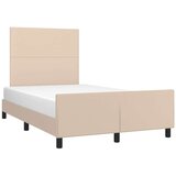  Posteljni okvir z vzglavjem kapučino 120x200 cm umetno usnje, (20736050) | Shoptok.si