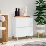 Maison Chic Komoda - Predalnik bela 60x35x70 cm inženirski les, (21716148) | Shoptok.si