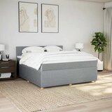  Krevet s oprugama i madracem svjetlosivi 180x200 cm od tkanine | shoptok.hr