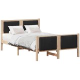  Okvir kreveta Smeđa i crna 120 x 190 cm Masivna borovina | shoptok.hr