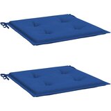 vidaXL jastuci za vrtne stolice 2 kom kraljevsko plavi 40 x 40 x 3 cm | shoptok.hr