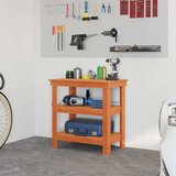 Radni stol Vosak smeđa 78,5 x 50 x 80 cm Čvrsto borovo drvo | shoptok.hr