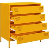 vidaXL Komoda boja senfa 68x39x73,5 cm hladno valjanog čelika | shoptok.hr
