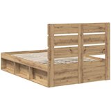  Krevetna konstrukcija Umjetnička hrastovina 120 x 200 cm | shoptok.hr