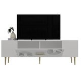 Hanah home TV komoda Dekol2, 150x48,2x29,6 cm, Bijelo-Zlatne boje | Eponuda.ba