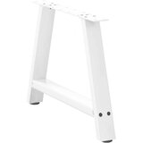  Noge za klubsko mizico v obliki črke A, 2 kosa, bele, 60 x (42-43) cm, jeklo, (22123551) | Shoptok.si