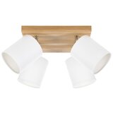  Spot-Light DO56844474 - Plafonsko spot svetlo APRILLIA 4xE27/25W/230V hrast/bela | Eponuda.com