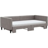  Dnevni krevet na razvlačenje smeđesivi 100 x 200 cm od tkanine | shoptok.hr