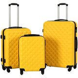  3-dijelni set čvrstih kovčega žuti ABS | shoptok.hr