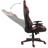 vidaXL Okretna igraća stolica crvena PVC | shoptok.hr