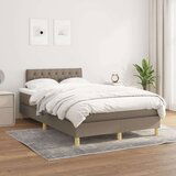  Krevet s oprugama i madracem smeđesivi 120 x 190 cm od tkanine | shoptok.hr