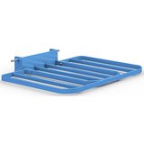eurokraft pro Nakladalna površina za pakete za voziček, ŠxG 430 x 450 mm, svetlo modre barve RAL 5012 | Shoptok.si