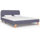 vidaXL Posteljni okvir brez vzmetnice svetlo siva tkanina 135x190 cm, (21829003) Cene