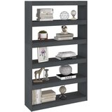 vidaXL knjižna omara za razdelitev prostora siva 100x30x167,5 cm | Shoptok.si