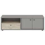 Hanah home tv polica pao grey travertine
