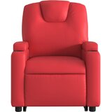  Naslonjač na podizanje od umjetne kože crveni | shoptok.hr