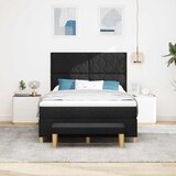  Krevet s opruga kutije s jastukom Crna 200 x 160 cm tkanina | shoptok.hr