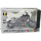 Metalni motor Chopper sa zvučnim i svjetlosnim efektima 1:12 - sivo/crni | shoptok.hr