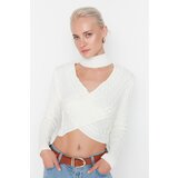 Trendyol Ecru Double Breasted Knitwear Sweater | shoptok.hr