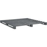 vidaXL Okvir za krevet s uzglavljem sivi 200 x 200 cm masivna borovina | shoptok.hr