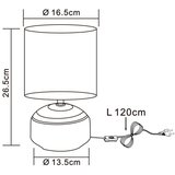 Globo 21624 - Stona lampa IGA 1xE14/40W/230V siva/keramika | Eponuda.com