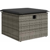  4-dijelni set vrtnih sofa od poliratana s jastucima sivi | shoptok.hr