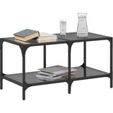  Stolić za kavu s crnom staklenom površinom 78,5x40x40 cm čelik | Eponuda.ba