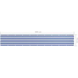 Balkonski zastor bijelo-plavi 75 x 500 cm od tkanine Oxford | shoptok.hr