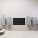 vidaXL TV ormarići 4 kom siva boja betona 30,5 x 30 x 60 cm od iverice Cijene