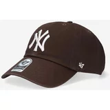 47 Brand Kapa s šiltom New York Yankees rjava barva