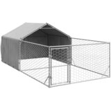  Vanjska kućica za pse sa stazom 5x2x1,5 m pocinčani čelik | shoptok.hr
