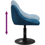  Barski stolac plavi baršunasti | Eponuda.com