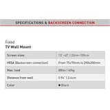 Barkan E202+.B 13"-43" fiksni patentirani TV zidni nosač | shoptok.hr