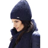 Kamea Woman's Set Hat&Scarf K.19.246.12 Navy Blue Cene
