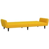  Kavč dvosed z ležiščem rumen žamet, (21038126) | Shoptok.si
